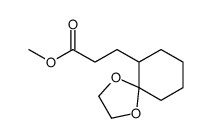 methyl 3-(1,4-dioxaspiro[4.5]decan-6-yl)propanoate结构式