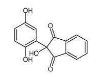 2-(2,5-dihydroxyphenyl)-2-hydroxyindene-1,3-dione结构式