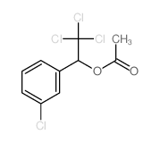 [2,2,2-trichloro-1-(3-chlorophenyl)ethyl] acetate structure