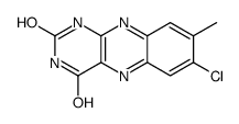 7-chloro-8-methyl-1H-benzo[g]pteridine-2,4-dione结构式