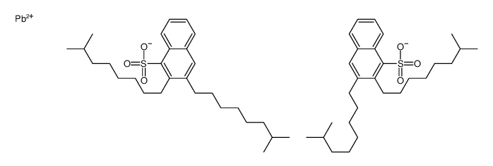2,3-bis(7-methyloctyl)naphthalene-1-sulfonate,lead(2+)结构式