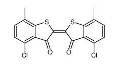 4,4'-Dichloro-7,7'-dimethyl-Δ2,2'(3H,3'H)-bibenzo[b]thiophene-3,3'-dione结构式