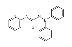 1-diphenylboranyl-1-methyl-3-pyridin-2-ylthiourea Structure