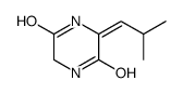 3-(2-methylpropylidene)piperazine-2,5-dione Structure