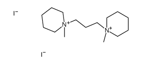 1-methyl-1-[3-(1-methylpiperidin-1-ium-1-yl)propyl]piperidin-1-ium,diiodide结构式