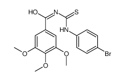 N-[(4-bromophenyl)carbamothioyl]-3,4,5-trimethoxybenzamide结构式