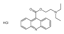 2-(acridine-9-carbonyloxy)ethyl-diethylazanium,chloride结构式