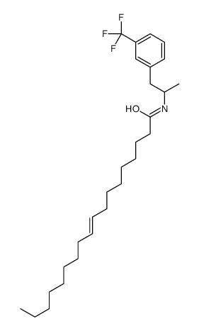 N-[1-[3-(trifluoromethyl)phenyl]propan-2-yl]octadec-9-enamide结构式