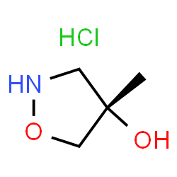 (S)-4-Methylisoxazolidin-4-ol hydrochloride Structure