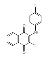 1,4-Naphthalenedione,2-chloro-3-[(4-chlorophenyl)amino]- structure