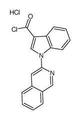3-chlorocarbonyl-1-(isoquinol-3-yl)-1H-indole hydrochloride Structure