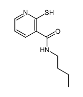 N-(n-Butyl)-2-mercaptonicotinamid Structure