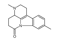 3,9-Dimethyl-1,2,3,3a,4,5-hexahydro-6H-indolo(3,2,1-de)(1,5)naphthyridin-6-one Structure