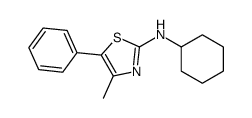 N-cyclohexyl-4-methyl-5-phenyl-1,3-thiazol-2-amine Structure