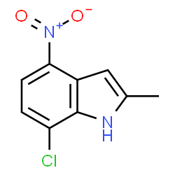 7-Chloro-2-methyl-4-nitroindole Structure