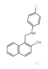 1-[[(4-chlorophenyl)amino]methyl]naphthalen-2-ol结构式
