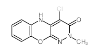 2H-Pyridazino(3,4-b)(1,4)benzoxazin-3(5H)-one, 4-chloro-2-methyl-结构式