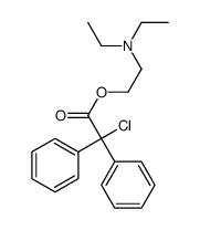 2-(diethylamino)ethyl 2-chloro-2,2-diphenylacetate结构式