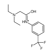 diethyl-[2-oxo-2-[3-(trifluoromethyl)anilino]ethyl]azanium Structure