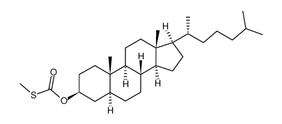 O-5α-cholestan-3β-yl S-methyl thiocarbonate结构式