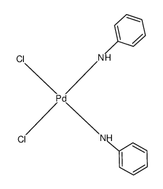 bis(aniline)dichloridopalladium(II) Structure