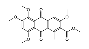 Methyl 3,5,6,8-tetramethoxy-1-methylanthra-9,10-quinone-2-carboxylate Structure