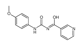 N-[[(4-methoxyphenyl)amino]carbonyl]nicotinamide structure