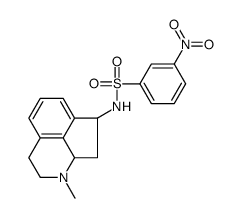 N-(1-methyl-1,2,3,7,8,8a-hexahydrocyclopenta[ij]isoquinolin-7-yl)-3-nitrobenzenesulfonamide Structure