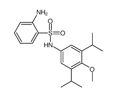 2-amino-N-[4-methoxy-3,5-di(propan-2-yl)phenyl]benzenesulfonamide结构式