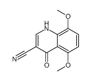 4-Hydroxy-5,8-dimethoxy-3-quinolinecarbonitrile Structure