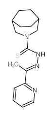 N-(1-pyridin-2-ylethylideneamino)-3-azabicyclo[3.2.2]nonane-3-carbothioamide结构式