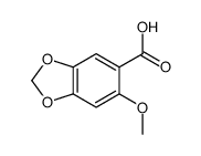 6-methoxy-1,3-benzodioxole-5-carboxylic acid structure