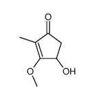 4-hydroxy-3-methoxy-2-methyl-cyclopent-2-enone结构式