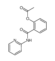 2-(pyridin-2-yl-carbamoyl)phenyl acetate结构式