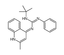 2-tert-butyl-1-(2-methylquinolin-4-yl)-3-phenylguanidine结构式