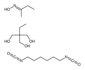 (NZ)-N-butan-2-ylidenehydroxylamine,1,6-diisocyanatohexane,2-ethyl-2-(hydroxymethyl)propane-1,3-diol结构式