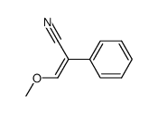 3-methoxy-2-phenylacrylonitrile结构式