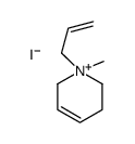 1-methyl-1-prop-2-enyl-3,6-dihydro-2H-pyridin-1-ium,iodide Structure