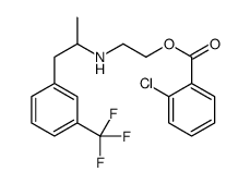 2-[1-[3-(trifluoromethyl)phenyl]propan-2-ylamino]ethyl 2-chlorobenzoate Structure