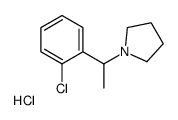 1-(o-Chloro-alpha-methylbenzyl)pyrrolidine hydrochloride结构式