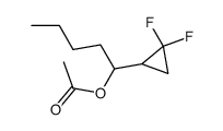 1-(2,2-difluorocyclopropyl)pentyl acetate Structure