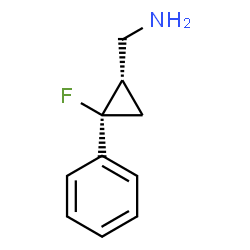 Cyclopropanemethanamine, 2-fluoro-2-phenyl-, (1R,2S)-rel- (9CI) Structure