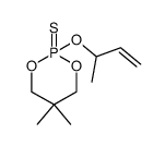 2-[(3-buten-2-yl)oxy]-2-thiono-5,5-dimethyl-1,3,2-dioxaphosphorinane结构式