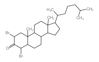 Cholestan-3-one,2,4-dibromo-, (5a)-(9CI)结构式