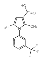 2,5-dimethyl-1-[3-(trifluoromethyl)phenyl]-1h-pyrrole-3-carboxylic acid结构式