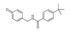 4-tert-butyl-N-[(1-oxidopyridin-1-ium-4-yl)methyl]benzamide结构式