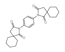 3-[4-(2,4-dioxo-3-azaspiro[4.5]dec-3-yl)phenyl]-3-azaspiro[4.5]decane-2,4-dione Structure