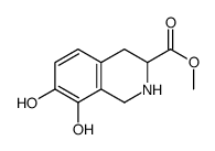 3-Isoquinolinecarboxylic acid, 1,2,3,4-tetrahydro-7,8-dihydroxy-, methyl ester (9CI) Structure