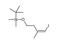 tert-butyl-[(E)-4-iodo-3-methylbut-3-enoxy]-dimethylsilane Structure