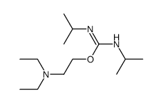 O-(2-diethylamino-ethyl)-N,N'-diisopropyl-isourea Structure
